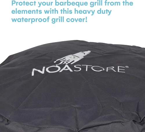 Vista 3 de Noa Store Cubierta para parrilla de barbacoa 30 pulgadas Cubierta de parrilla de gas 210D, resistente al agua utilizada para ahumador, estufa