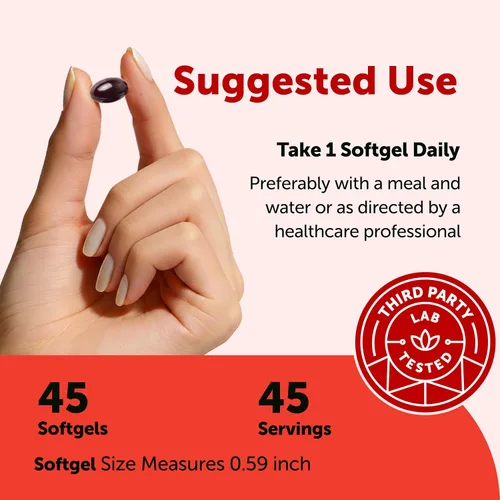 Vista 3 de Micro Ingredients Astaxantina de 12 mg con aceite MCT, 45 cápsulas blandas Suplementos antioxidantes de astaxantina premium* Fuente
