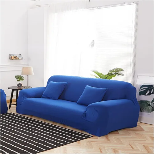 Vista 16 de Daesar Fundas elásticas para sofá, fundas impermeables de color liso, color beige y blanco (poliéster de 1 plaza)