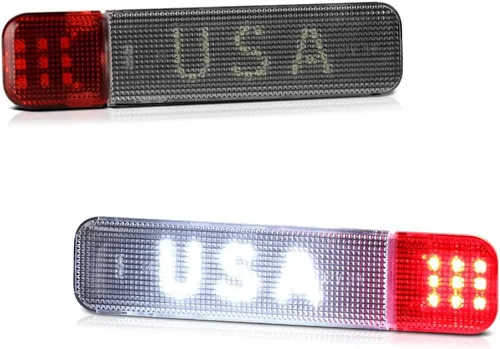 Vista 7 de [Lente roja completa] Para Silverado Sierra C/K Pickup Suburban Yukon Tahoe 1500 2500 3500 Avalanche Cadillac Escalade SMD LED Luces de panel