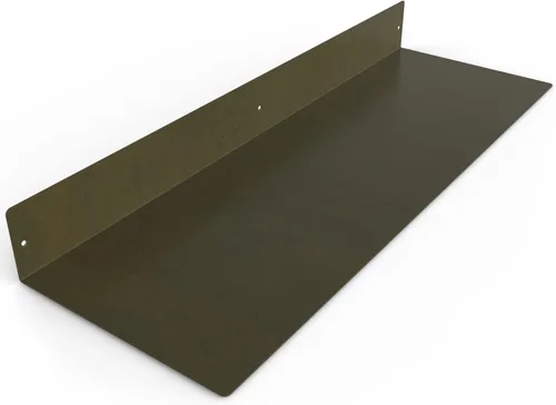 Vista 26 de Estante Flotante Lineal Hecho en EE.UU. - Acero Forjado Fabricado en EE.UU. - Estante Industrial de Metal de Servicio Pesado Montado en Pared