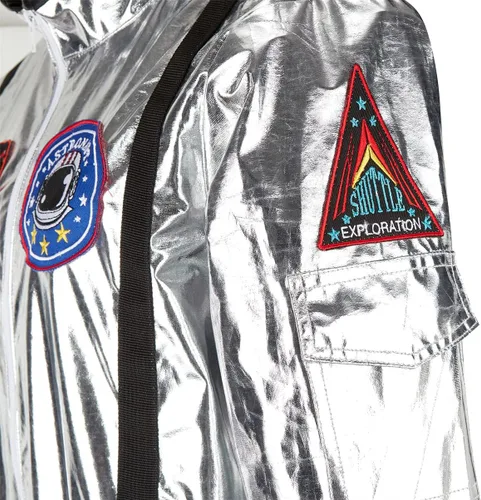 Vista 4 de Haorugut Disfraz de astronauta para adultos, disfraz de astronauta para mujer, disfraz de espacio de vuelo