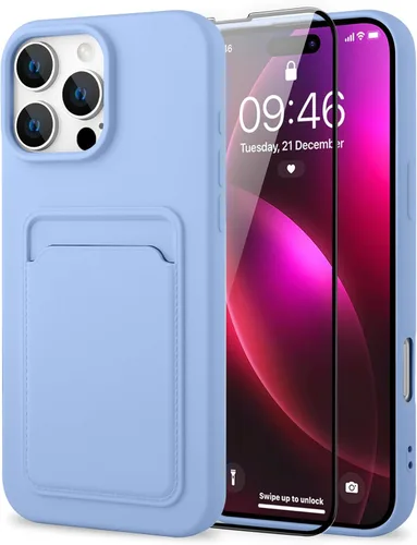 Vista 12 de MZELQ Compatible con iPhone 11 Funda TPU Soporte para Tarjetas Cubierta de Billetera, Protección de Cámara + Protector de Pantalla Funda Suave