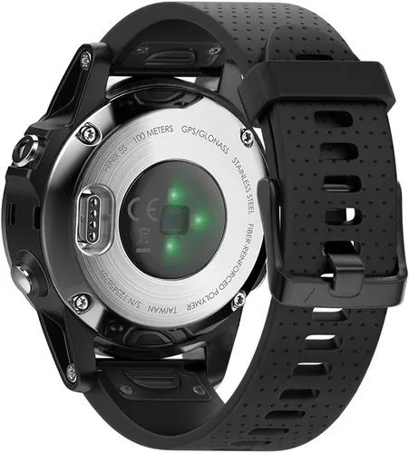 Vista 14 de NotoCity Correa de reloj compatible con Fenix 5S/6S/7S/8 de 1.693 in, correa de repuesto de silicona suave Quickfit (hebilla plateada, 2 unidades)