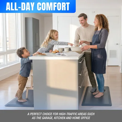 Vista 7 de NewLife de GelPro Alfombrilla de cocina antifatiga con cojín de espuma ergonómica, acolchada, resistente a manchas, impermeable, antideslizante