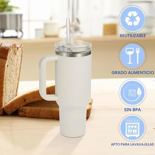 Vista 4 de 12 piezas de pajitas de vidrio de repuesto para Stanley - Compatibles con vasos Stanley de 40 oz y 30 oz, pajitas de vidrio transparentes