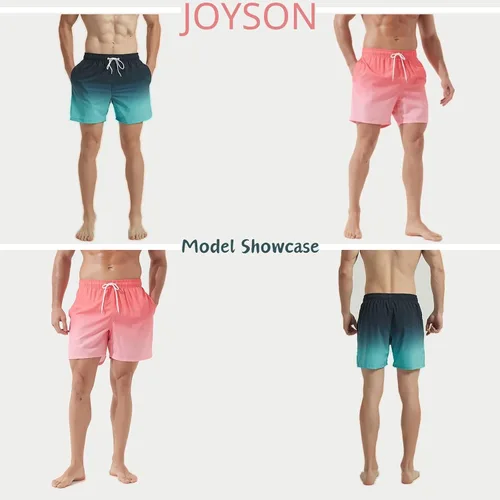 Vista 5 de JOYSON Traje de baño para hombre, de secado rápido, 5 pulgadas, con bolsillos de forro de malla