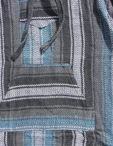 Vista 3 de Del Mex Sudadera con capucha Mexicana Baja Jersey Jerga Surf Poncho Droga Alfombra