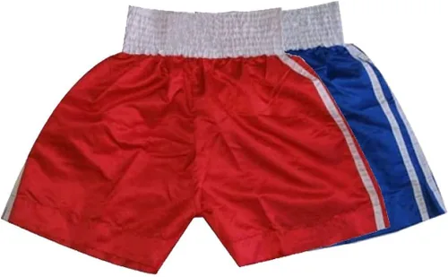 Vista 2 de Ultimate - Pantalones cortos de boxeo clásicos - 100% poliéster - Cintura elástica - Boxeo MMA Muay Thai Azul