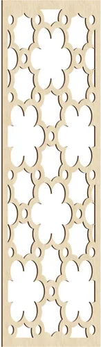 Vista 7 de 9 3/8"W x 24 3/8"H x 1/4"T Southgate Decorativos Paneles De Pared De Madera Calado, Abedul