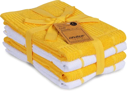 Vista 37 de Amour Infini paños de cocina y repasadores, 100 % algodón, muy absorbentes, se pueden lavar a máquina