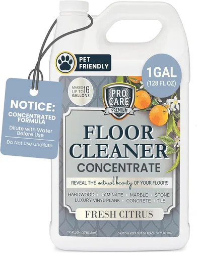Vista 11 de ProCare Limpiador concentrado de cítricos (fabricado en Estados Unidos) Limpiador de pisos de vinilo, madera, azulejos, piedra y laminado