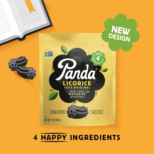 Vista 5 de Panda Masticables naturales de regaliz de 7 onzas (paquete de 4)