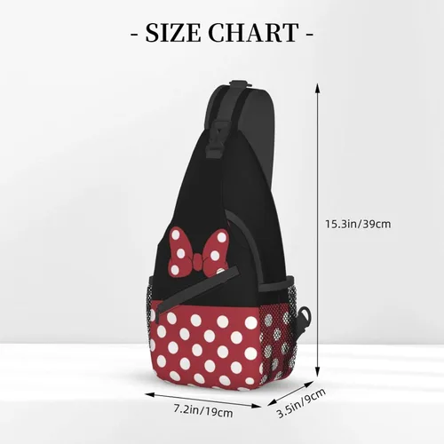 Vista 3 de Bolso bandolera de dibujos animados para mujeres y hombres, mochila de viaje para senderismo, Bolso honda de dibujos animados