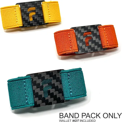 Vista 2 de Fidelo Cartera minimalista de fibra de carbono Delgado RFID para tarjetas de crédito con clip para dinero para hombres Solo paquete de banda