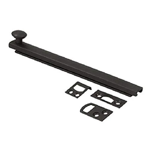 Vista 3 de Deltana Perno de superficie, tornillo oculto, resistente, latón antiguo, 6 pulgadas