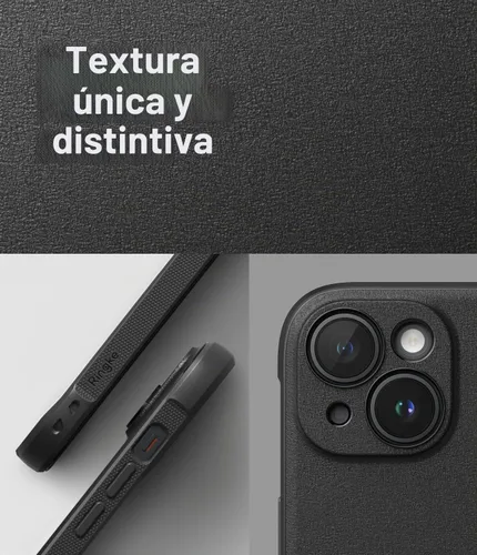 Vista 3 de Ringke Onyx - Funda para iPhone 15 Case, [Se Siente Bien en la Mano] resistente al aceite y a la suciedad, cubiertas individuales para lentes