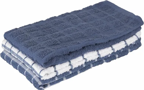 Vista 22 de Ritz Premium Toallas de Cocina de Felpa de Algodón 100% a Cuadros - Altamente Absorbentes, Súper Suaves, de Larga Duración, 25"x15", Paquete de 3