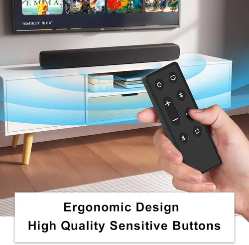 Vista 4 de Mando a distancia de repuesto para altavoz Bose TV y barra de sonido Solo serie II, compatible con sistema de sonido Bose Solo 5 10 15 Series II TV