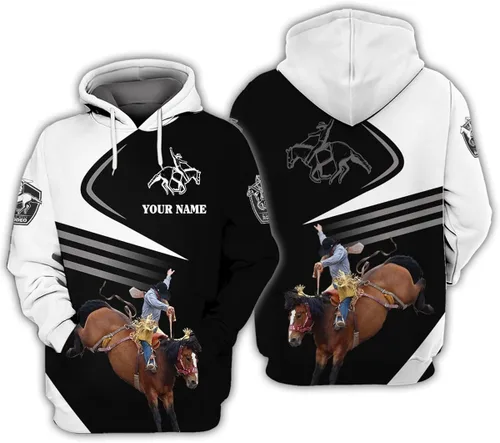 Vista 5 de Camisa de vaquero de manga larga personalizada para hombre, camisas de equitación para hombres y mujeres, camiseta vaquera, camisa