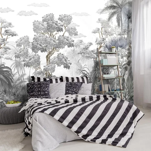 Vista 7 de Papel tapiz de tela de techo con nubes doradas, para sala de estar, dormitorio, baño, moderno, para niños y niñas, habitación de niños, mural grande