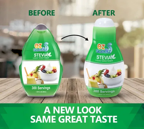 Vista 3 de EZ-sweetz (2 paquetes, 1.36 oz, líquido edulcorante de-bittered stevia, 300 porciones/botella)