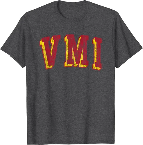 Vista 21 de VMI Keydets Retro Arch Camiseta, Negro