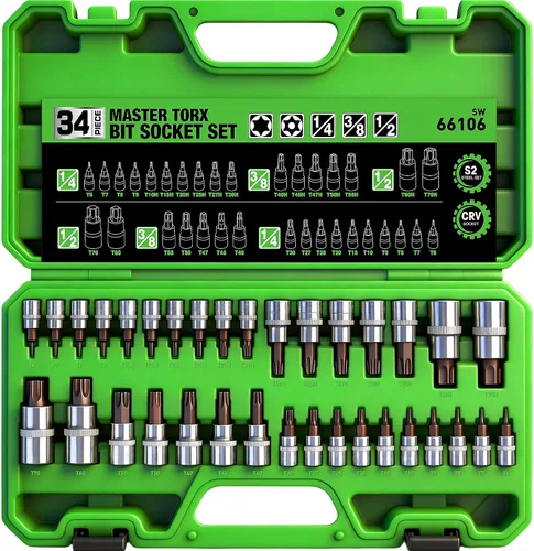Vista 12 de Juego de adaptadores giratorios de impacto de 7 piezas, 1/4" 3/8" 1/2" Drive Universal Joint Socket Set CR-MO Steel, reductor de enchufes de junta