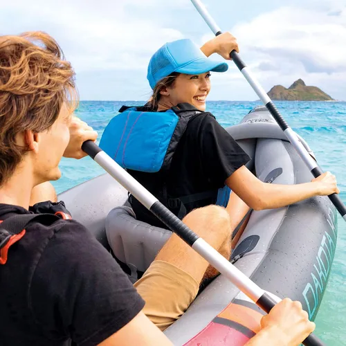 Vista 9 de INTEX Juego de kayak inflable para 2 personas, Dakota K2 con remos de 86 pulgadas y bomba
