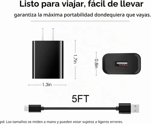 Vista 4 de Cable de carga USB C de 5V 2A 10W para Amazon Fire TV Stick HD/Streaming Stick Plus/Roku Voice Remote Pro 2ª edición, NOCO Boost X GBX45 GBX55 GBX75