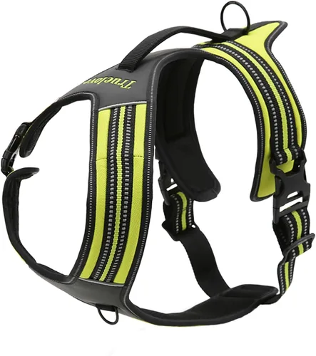 Vista 7 de TRUE LOVE Truelove TLH5551 - Arnés reflectante para perro con asa, chaleco acolchado suave sin tirones, capa exterior Oxford duradera para razas