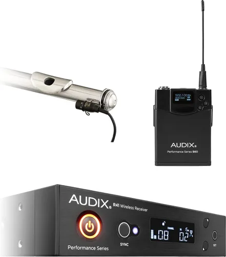 Vista 2 de AUDIX Sistema de micrófono inalámbrico de flauta AP41 para flautista