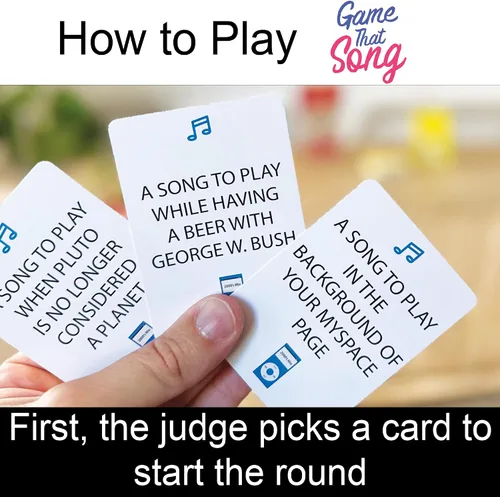 Vista 2 de Game That Song Expansión de mezcla de 2000, 50 cartas nuevas, juego de cartas de música para familiares, adultos y adolescentes. Divertida diversión