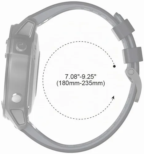 Vista 7 de ANCOOL - Correa suave de repuesto para reloj compatible con relojes inteligentes Fenix 6X Pro/Fenix 5X/Fenix 5X Plus/Fenix 3