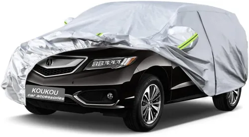 Vista 23 de KouKou Funda impermeable para automóvil SUV adecuada para BMW X1 de 2009 a 2025, 7 capas a prueba de viento para todo tipo de clima, cubierta