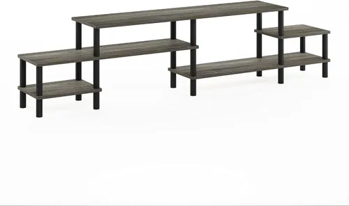 Vista 36 de Furinno 11191BK THE Centro de Entretenimiento Soporte para TV, Negro