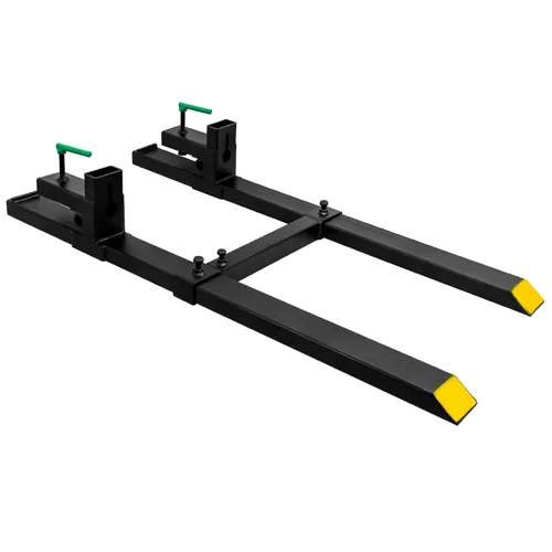 Vista 8 de Horquillas para paletas, abrazadera máxima de 43 pulgadas y 1500 libras en horquillas de tractor, accesorio de carga frontal resistente