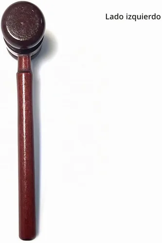Vista 4 de Aliotech Accesorio de disfraz de martillo de madera para sala de tribunales, accesorios de disfraz de justicia, accesorios para venta de subastas