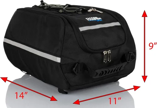 Vista 8 de Chase Harper USA 4000 Aeropac Tail Trunk - Resistente al agua, resistente al desgarro, nailon balístico de grado industrial con sistema de montaje