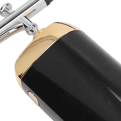 Vista 7 de Aerógrafo portátil de oxígeno, pulverizador de niebla, dispositivo Mister Mini kit de aerógrafo Mister para decoración de pasteles (negro)