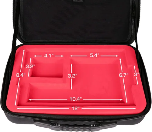 Vista 8 de Pulse - Funda protectora de viaje para MacBook Pro de 13 pulgadas con almacenamiento de accesorios Precise Fit with Shock-Resistant Foam Padding