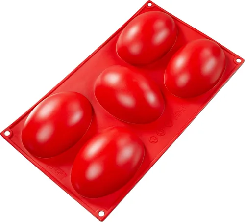 Vista 13 de Fat Daddio's - Utensilios de silicona para hornear, 8 cavidades Baba (3.1 oz)