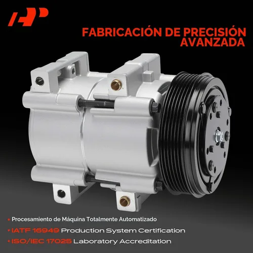 Vista 3 de Compresor de aire acondicionado A-Premium con embrague