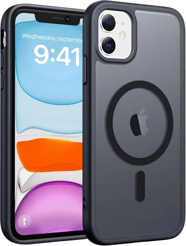 Vista 214 de FNTCASE - Funda para iPhone 16 Pro: magnética, mate, translúcida, de grado militar, protectora contra caídas, resistente, fina, duradera y a prueba