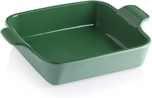 Vista 10 de Sweejar Plato de Cerámica para Hornear, Bandeja Rectangular Pequeña para Hornear con Asas Dobles, 20 Oz para Cocinar, Brownie, Cocina, 6.5 x 4.9 x