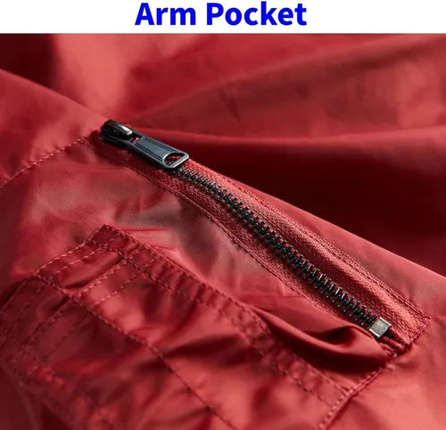 Vista 5 de TLZC Chaqueta militar impermeable para hombre