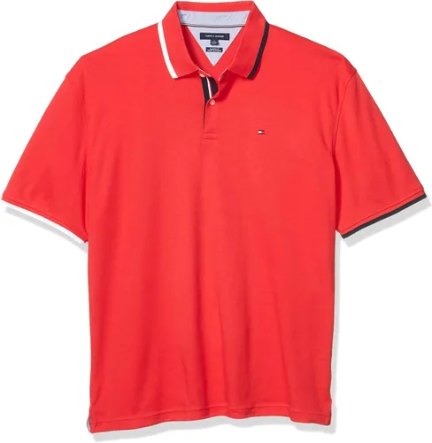 Vista 5 de Tommy Hilfiger Camisa polo de algodón de manga corta para hombre con ajuste personalizado