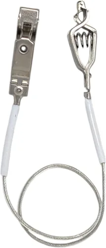 Vista 3 de Lámina de esgrima/cable de máscara de sable, serie Elite, clip de abrazadera de alambre de cabeza, alambre transparente, aprobado por competencia
