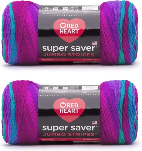 Vista 114 de Red Heart Super Saver Jumbo Ovillo de lana, Amatista