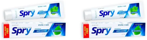 Vista 13 de Spry Pasta dental natural de xilitol de 5 onzas para adultos y niños, sin flúor, suave para blanquear y remineralizar dientes sensibles, refrescar
